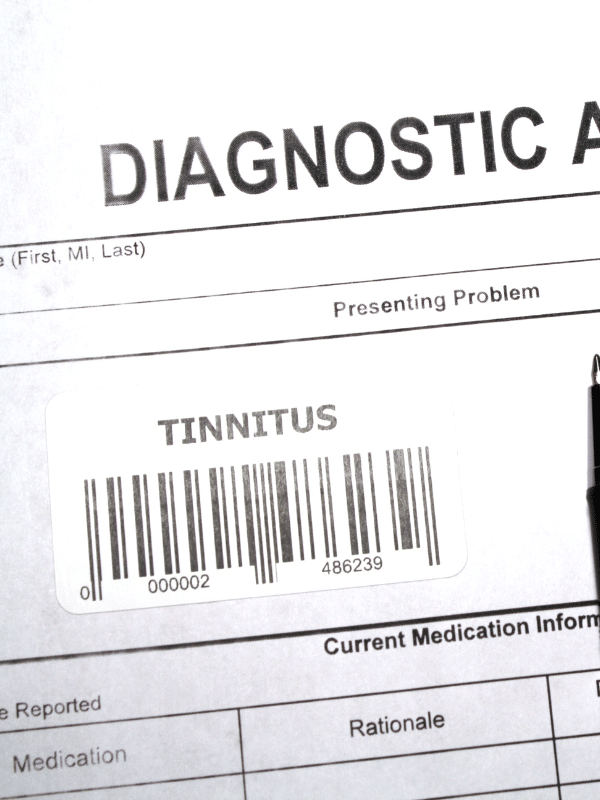 generic diagnostic paperwork for tinnitus